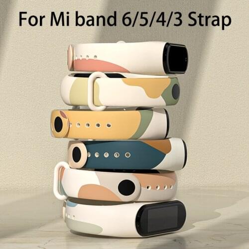 For Xiaomi Mi Band 6 4 5 NFC watchband Morandi color style Silicone Strap replacement For Mi band 6 3 4 5 Wristband Accessories