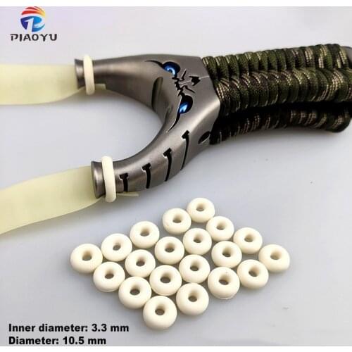 Slingshot Tying Rubber Band Rubber Ring Quick Installation Catapult Round Head Flat Rubber Band Hunting Slingshot Accessories
