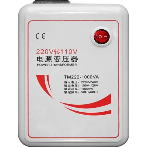 1Pcs AC 220v to 110v Inverter Charger Voltage Transformer Step Down Converter Voltage Converter 500W Adapter Pure Copper Coil