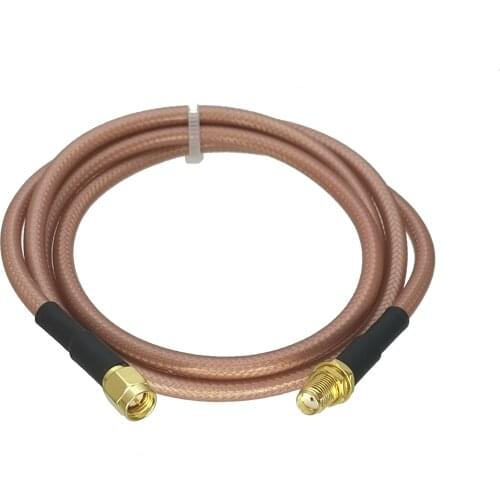 1Pcs RG142 SMA Female Jack Bulkhead to SMA Male plug Straight Connector RF Jumper pigtail Cable 4inch~10FT