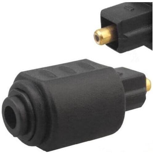 2PCS Optical Toslink Plug 3.5mm Female Mini Jack To Digital Toslink M Audio Adapter-2pcs