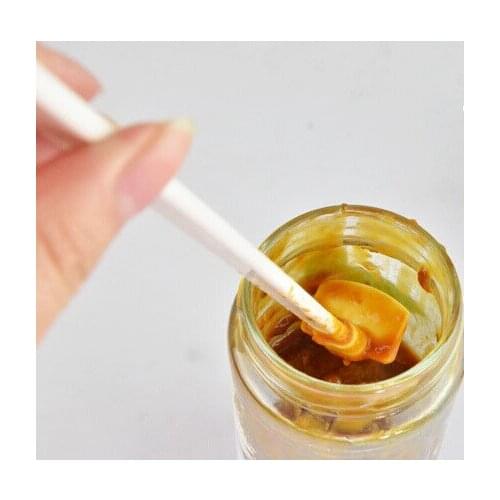 2PCS Portable Silicone Scraper Tool Jam Spatula Sauce Ketchup Bottle Spatula Kitchen Baking Pastry Cake Batter Long Handle Model