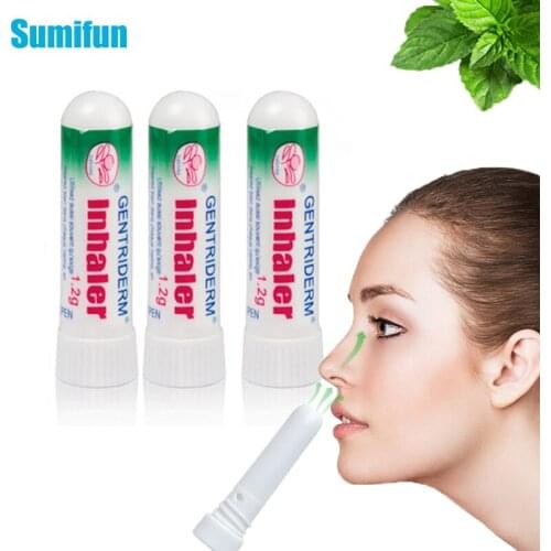 3pcs Thailand Nasal Inhaler Mint Cream Original Nasal Essential Oils Rhinitis Nose Cold Cool Refresh Herbal Ointment P0084