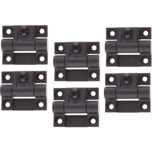 6x Marine Gate Door Hinge - Adjustable Tension Torque Position Control Hinges Replaces for Southco E6-10-301-20 (Black)