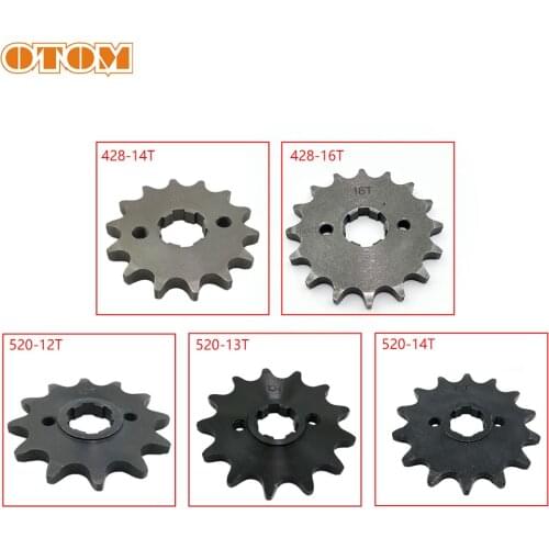 OTOM Motorcycle Engine 12/13/14/16T Small Sprocket 428 520 Transmission Chain Wheel For HONDA CRF230 SL230 XR230 Motocross Parts