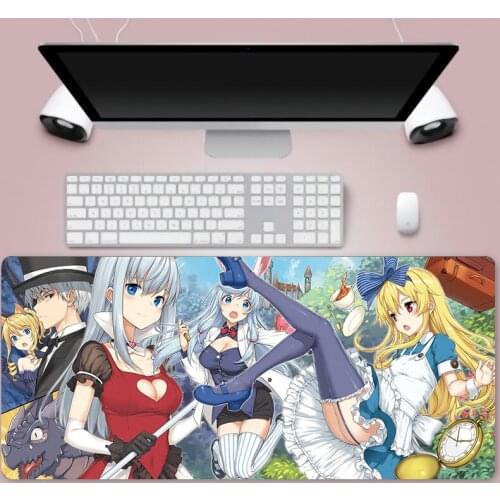 Game anime mouse pad large lengthened computer pad game mouse pad game player desk pad keyboard pad mouse pad non-slip and water