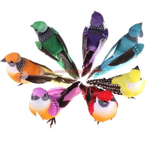 1PCS Artificial Fake Birds Foam Animal Simulation Feather Birds Models DIY Wedding Home Garden Ornament Decoration