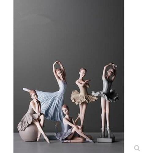 Creative European Ballet Girl Statue Crafts, Home Office Desktop Decorations, Beautiful Girl, Birthday Gift