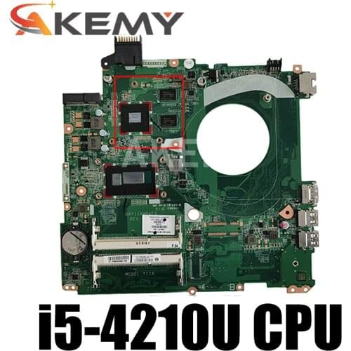 Laptop motherboard For HP Pavillion 15-P Mainboard DAY11AMB6E0 Core SR1EF i5-4210U N15S-GT-S-A2 TESTED DDR3