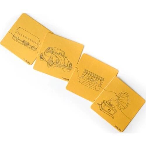 KagitoI Love Retro Coaster Set (10'lu) decorative objects Декоративные элементы Objetos decorativos