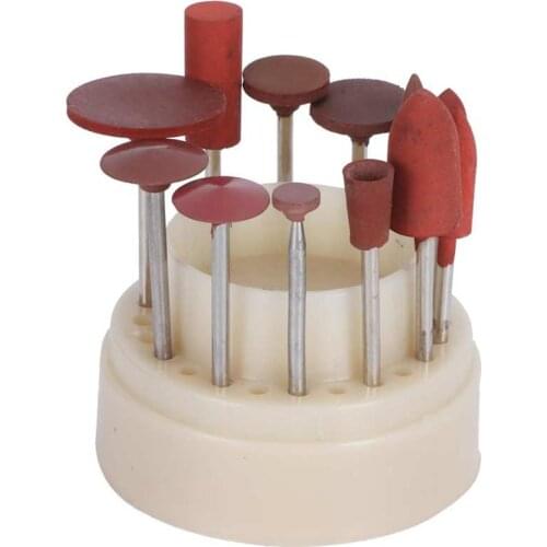 Nozzles for cake baking dish Rubber Grinding Head Bits with Handle Polishing Sanding Wheel Tools for Jewelry Metal