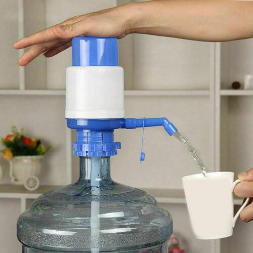Water Bottle Pump Hand Press Drinking Water Dispenser Portable 5 Gallon Bottle Pump with Tube for Home Office Outdoor Supplies
