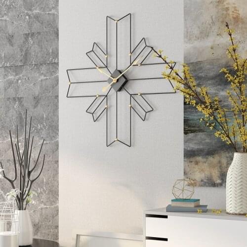 60cm North Europe Large Vintage Metal Wall Clock Silent Iron Art Wall Clocks Modern Design Living Room Decor Hanging Wall Watch