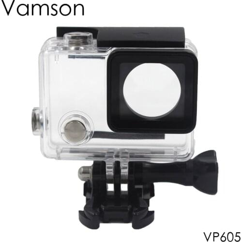 Vamson for GoPro Hero 4 Underwater Waterproof Housing Case Replacement for Go Pro Hero 3+ plus
