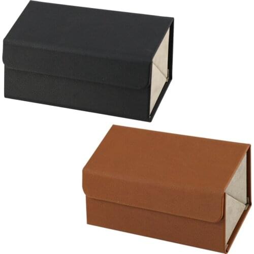 Portable Glasses Organizer 2 Multi-slot Foldable Eyeglasses Storage Display Travel Folding Leather Sunglasses PU Leather Case