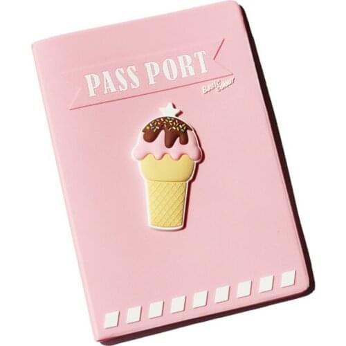 Lovely Travel Passport Holder Protector Case Business Silica gel Travel Wallet Protective Passport Cover Case For Worldwide