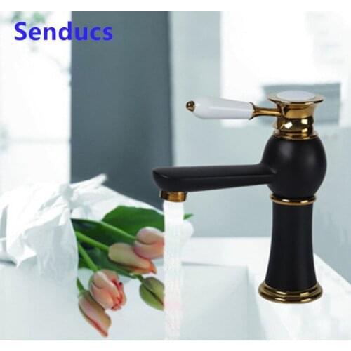 Luxury Design Multi-choice for Different Decorative Style Bathroom Basin Faucet Hot and Cold Bathroom Basin Mixer Brass Faucet