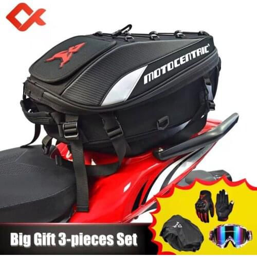 Waterproof Motorcycle Tank Bag Motorcycle Helmet Backpack MOTOCENTRIC Rear Bag Motorcycle Tankbag Moto Tail Bag 3 Piece Set