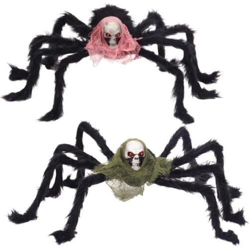 Halloween Spider Decoration Scary Giant Realistic Hairy Spiders Prop for Outdoor