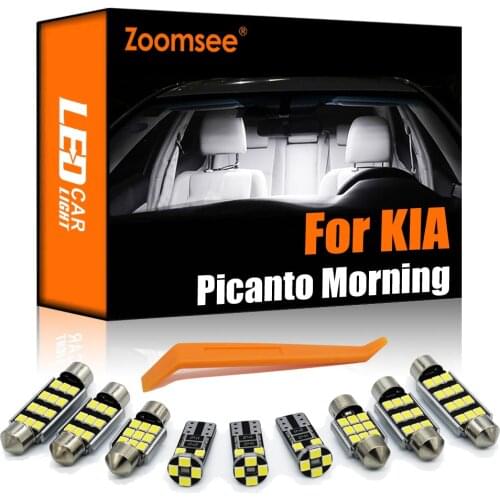 Zoomsee Error Free For KIA Picanto 2012-2019 Canbus Vehicle LED Bulb Indoor Interior Dome Map Reading Trunk Light Auto Lamp Kit