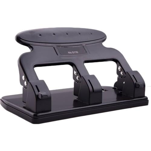 0116 3 hole Punch Heavy Duty Punch; 7mm Holes, 108mm Hole Distance,35-Sheet, Three-Hole Paper Punch Perfurador de Papel Grande