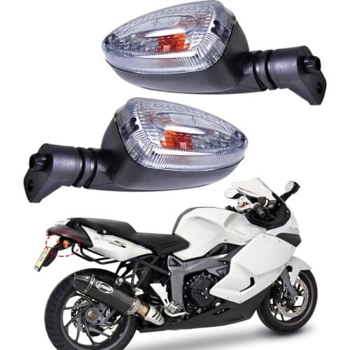 New 1Pair Motorcycle Clear Turn Signal Indicator Light Lamp Fit for BMW F650GS F800S K1300S R1200R G450X R1200GS K1200R F800ST