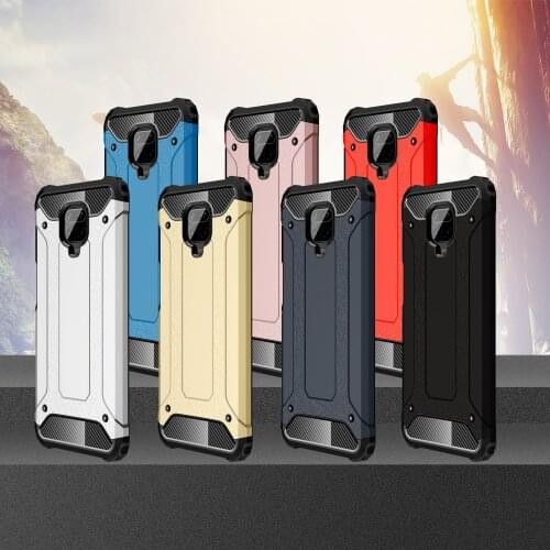 100pcs/lot Hybrid Armor Phone Case For Xiaomi 10 Pro For Redmi K30 Pro Zoom Note 9 Pro Max 9S 8T Poco X2 PC +TPU Rugged Cover