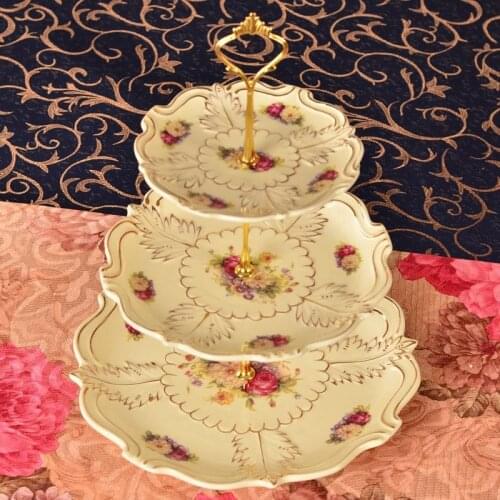 3 Layer Crown Cake Plate Stand Gold Silver Wedding Party Desk Decor Cake Bread Dessert Plate Stand Cupcake Fitting Holders Only4