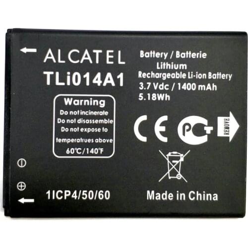 1400mAh Battery For Alcatel one touch Fire 4012 4012A 4012X CAB31P0000C1 M'Pop 5020 5020D OT-5020 TLI014A1 Mobile Phone Recharge