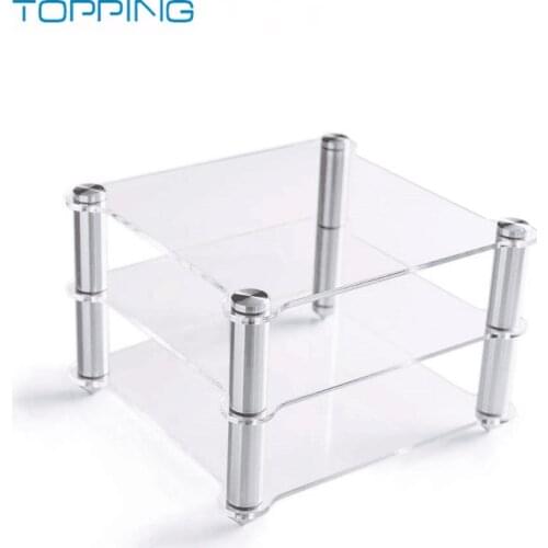 TOPPING Acrylic Rack For D30 Decoder A30 HIFI Amplifier Amp rack Transparent equipment two-layer Rack Topping special shelf