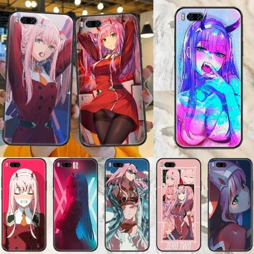 Anime Darling in the Franxx 02 Phone case For Xiaomi Mi Max Note 3 A2 A3 8 9 9T 10 Lite Pro Ultra black trend shell luxury