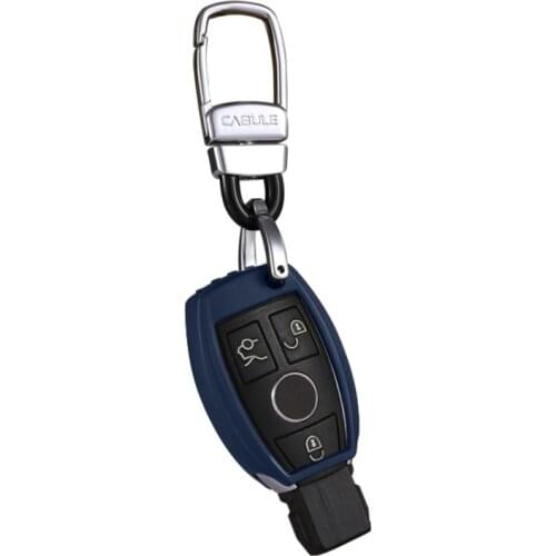 Car Key Cover Case Shell for Mercedes Benz W204 W205 W212 C S E Class Keyrings Holder Key Chain FOB tpu key holder Car Styling