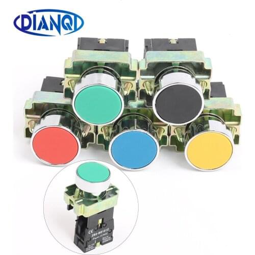 XB2-BZ42 BZ21 BZ51 BZ61 BZ31self Locking flat push button switch NO/NC 22mm