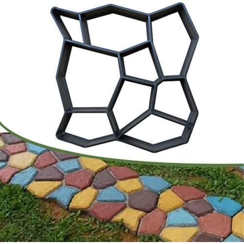 Mold for Decorative Stone of plaster DIY Paving Mould Road Concrete Stepping Driveway Stone Path Mold Garden Pavement Mold