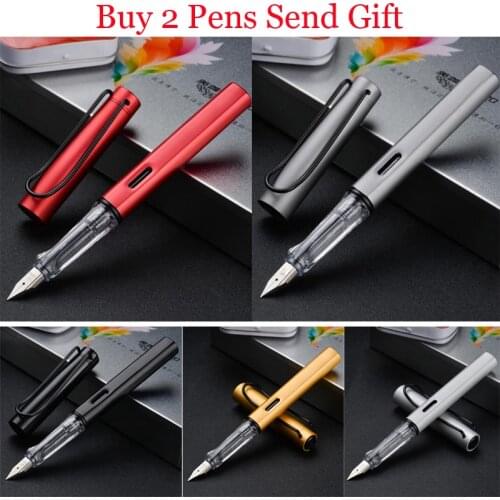 Classic Design High Quality Brand Al Star Ink Fountain Pen Office Business Men Smooth Writing Gift Pen Buy 2 Pens Send 3