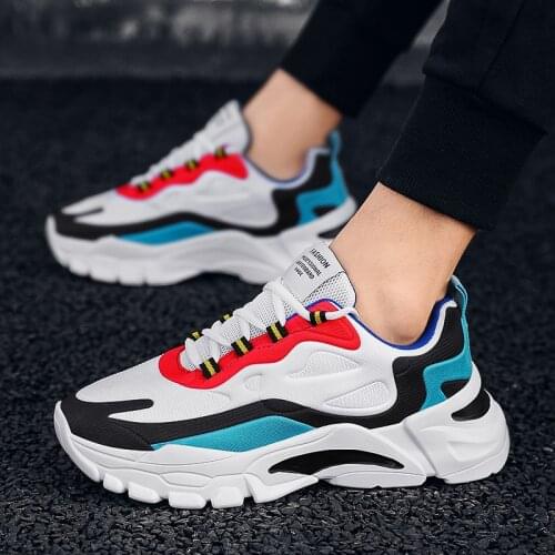 2021 Autumn Men Sneakers Flats Casual Shoes Breathable Mesh Comfortable Training Shoes Mens Outdoor Walking Footwear Breathable