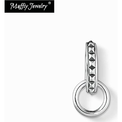 Round Carrier Studs,Europe Style Vintage Charm Good Jewelry For Men And Women,2018 Punk Gift In 925 Sterling Silver,Super Deals