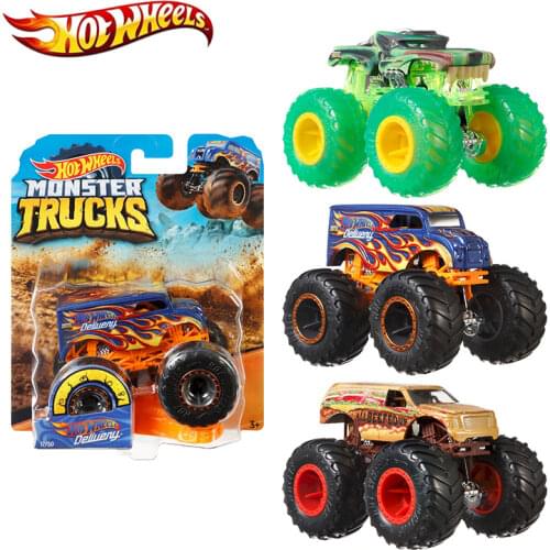 1:64 Original Hot Wheels Giant Wheels Crazy Barbarism Monster Metal Model Car Toy Hotwheels Big Foot Car Children Birthday Gift