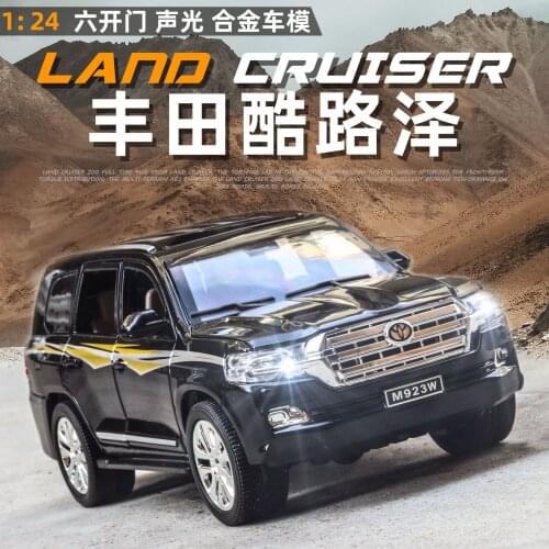 1:24 TOYOTA LAND CRUISER PRADO Alloy Metal Car Model With Pull Back For Kids Birthday Gifts Toys Free Shipping