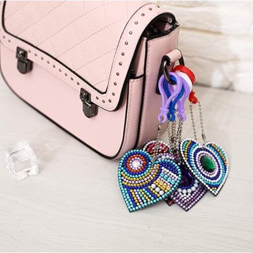 5D Diamond Painting Kits for Kids and Adult Paint with Diamonds by Numbers Full Drill Love Heart Diamond Pendant for Art Craft