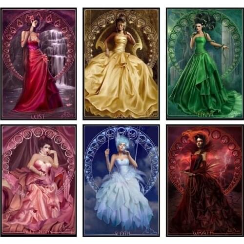 Embroidery Counted Cross Stitch Kits Needlework - Crafts 14 ct 18CT DMC Color DIY Arts Handmade Decor - Fairy Collection