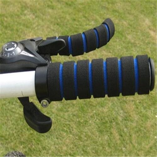 New 2 Pairs Super Useful Bicycle Grips Soft Foam Nonslip Handlegrip MTB Bike Handlebar Motorcycle Bicycle Handle Bar 4 Colors