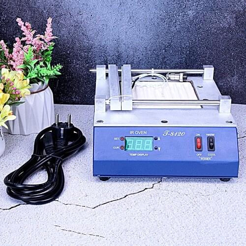 Preheating Oven Heating Plamform T-8120 SMD Infrared Preheating PID Temperature Controlling Preheating Station 120*120mm