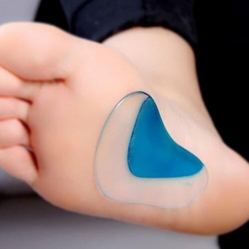 1Pair Professional Orthotic Arch Support Shoe Insole Flat Foot Silicone Corrector Shoe Cushion Insert Height Increasing Shoe Pad