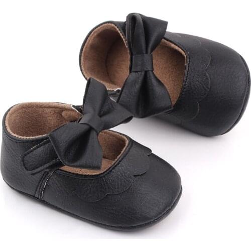 Lovely Baby PU Leather Shoes Toddler Girls Leopard Non-slip Soft Sole First Walking Spring And Autumn New Shoes