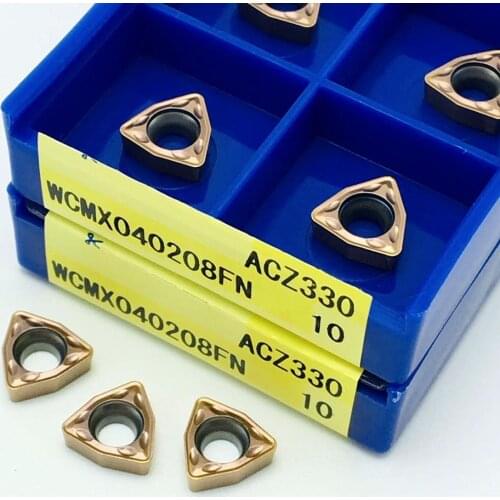 U-shaped drill WCMX040208 ACZ330 WCMX040208FN carbide insert milling cutter CNC tool groove cutting WCMX 040208