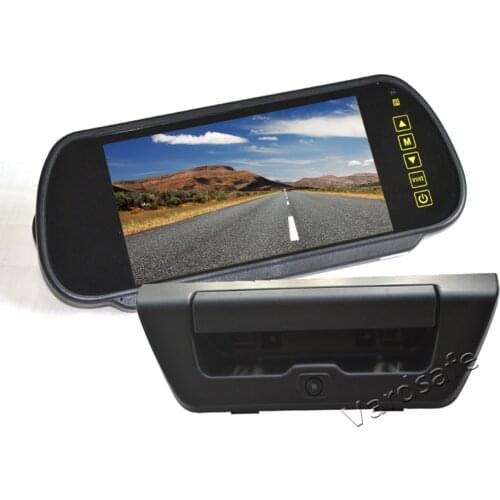 Vardsafe VS150NK | Replacement Reverse Backup Camera + 7 Inch Clip-on Rear View Mirror Monitor for Ford F150 (2015-2017)