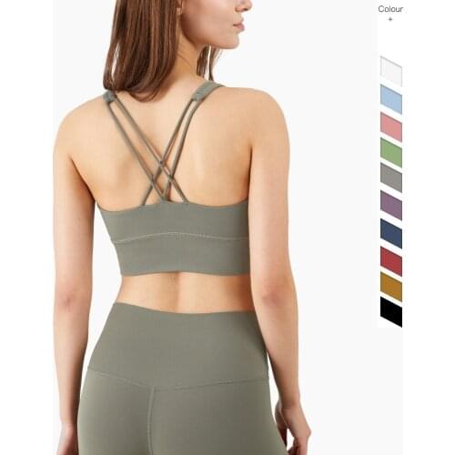 Plus Size Fitness Sports Top Sports Bra For Women Gym Cross Beauty Back Elastic Runing Crop Top Push Up Crz Corset Top Bralette