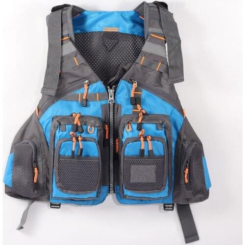 Multi Pockets Fishing Vest Outdoor Sports Multi-functional Reflected Adjustable Waistcoat Hiking Trekking Tactical Vest Jackets