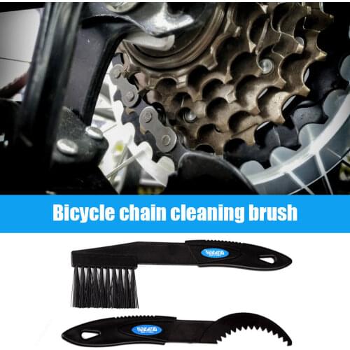 2 Pcs/Set Bike Chain Brush Mountain Bike Chain Cleaning Tool Road Cycling Chain Crankset Flywheel Cleaning Nylon Brush Kit